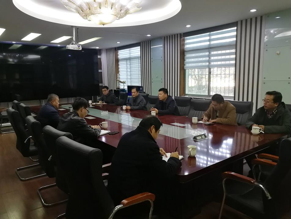 济南市长清区副区长丁勇来山东3377体育(中国官网)集团科技有限公司集团调研